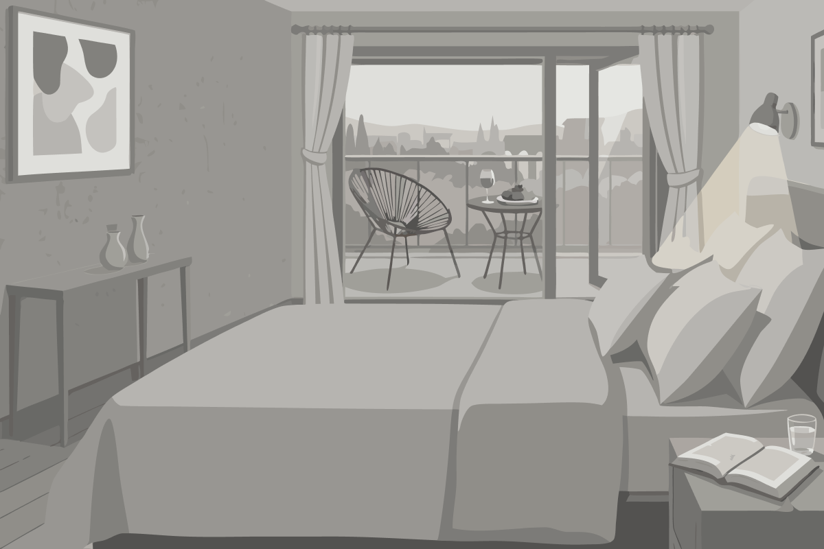 Chambre Triple Deluxe avec 1 Lit King-Size et 1 Lit Simple - Non-Fumeurs